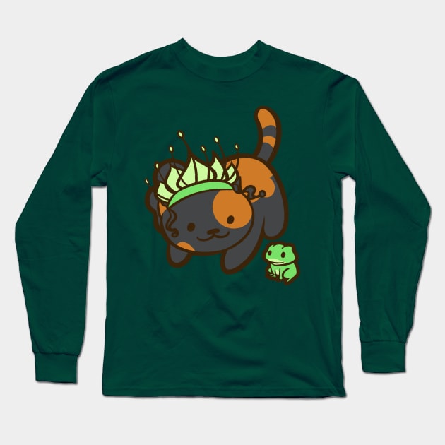 The Kitty and the Frog Long Sleeve T-Shirt by Ellador